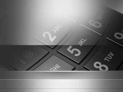 Silver and Black Keypad Background
